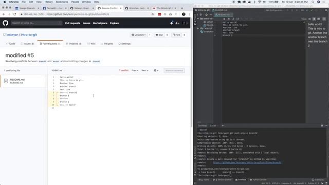 Resolving Merge Conflict | GIT смотреть онлайн