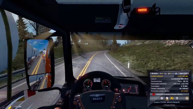 [ETS 2 1.26] MAN TGX 640 TRAIN DELIVERY 75 TONS смотреть онлайн
