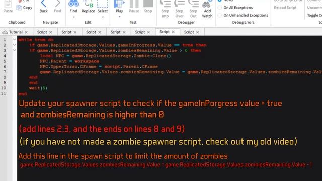 ROBLOX ~ How to make a Zombie Game (PART 3): Zombie Spawns смотреть онлайн