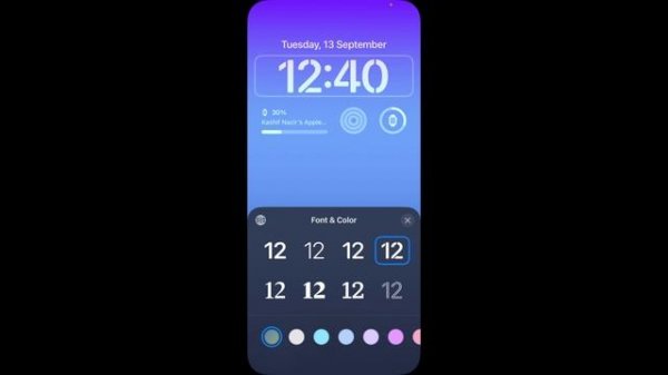 iOS 16: How To Change Lock Screen Clock’s Font And Colour on iPhone iOS 16