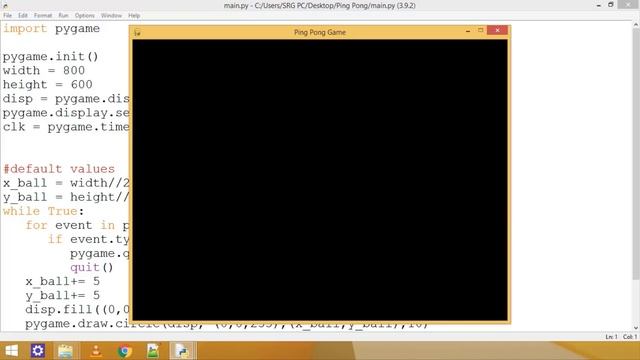 Ping Pong Ball Game: Moving Ball on Screen | Games in Python | Pygame Series for Beginners | Games смотреть онлайн