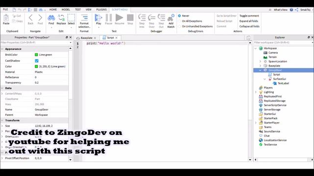 How To Build And Script A Group Door In Roblox Studio (Beginners Tutorial) смотреть онлайн
