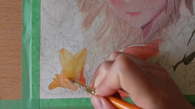 Painting Anime??✨Acrylic On Watercolor Paper