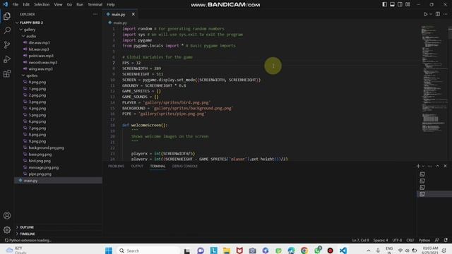 Flappy Bird snd Snake game using python language | How to make game using python | python смотреть онлайн