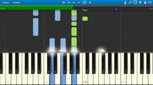 Кино - Спокойная Ночь (на пианино Synthesia)