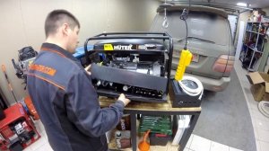Генератор HUTER DY 8000 LX Установка на него автозапуск