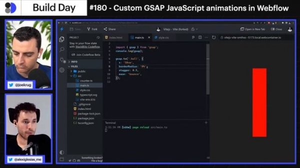 #180 - Custom GSAP JavaScript animations in Webflow