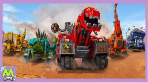 DinoTrux Роботы Динозавры Командуй Зверской Стройкой.Мультик про ДиноРоботов для Детей