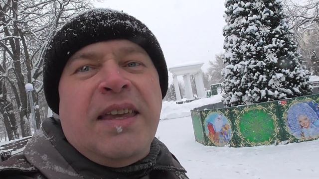 Я парке снимаю видео про ёлку, новогодняя ёлка. Зима, январь 2022 год. Город Орёл, городской парк. смотреть онлайн