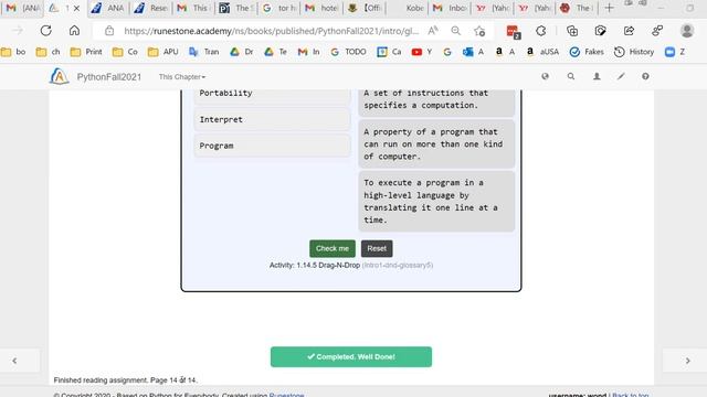 completing assignment on Runestone and not started status смотреть онлайн