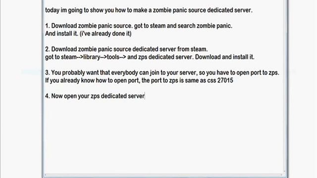 How to make zombie panic source server TUTORIAL смотреть онлайн