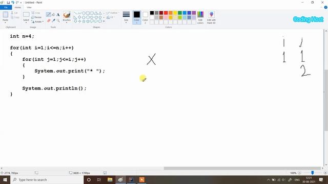 Star Pattern in Java | Star Pattern in Java using for loop | Star Pattern in Java Program смотреть онлайн