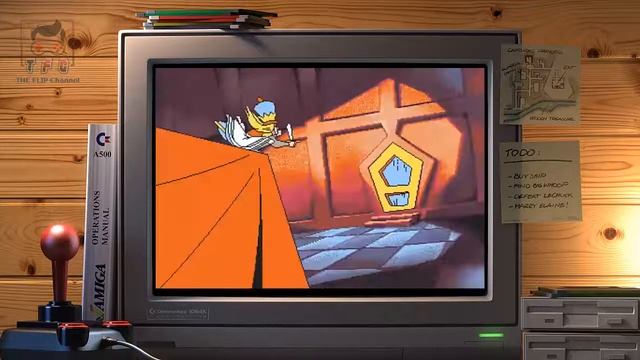 Dragons Lair III: The Curse Of Mordread - Commodore Amiga 500 Gameplay Demo