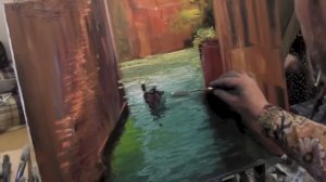 Канал в Венеции, художник Сахаров, уроки рисования