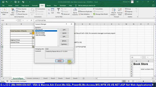 24_22.1225_Advance Excel & MIS_0023_What-If-Analysis, Goal Seek, Data Table, Manage Scenarios, DsbP смотреть онлайн