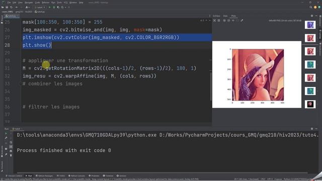 Opérations de base avec OpenCV смотреть онлайн
