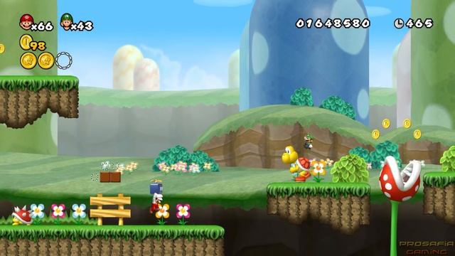 Newer Super Mario Bros Wii Co-Op Walkthrough - Mini-Mega Island смотреть онлайн