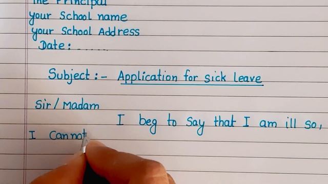 write sick leave application to the principal||sick leave application to principal|leave applicatio смотреть онлайн