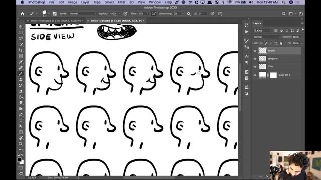 Practicing Cartoon Smiles, Front and Side View (LIVE) смотреть онлайн