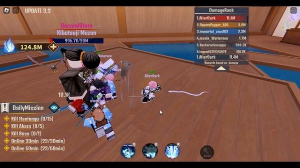 Level 100 MYTHICAL and defeating ALL BOSSES in DEMON SOUL SIMULATOR | #roblox #demonslayer