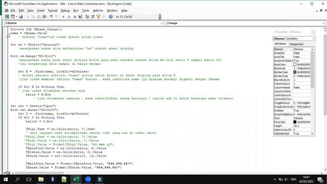 Cara Isi Data Combobox di VBA | Menampilkan Data di Textbox Berdasarkan Isi Combobox смотреть онлайн
