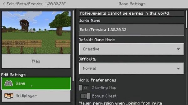 NEW WORLD MENU UI ADDED! in Minecraft Bedrock 1.20.30.22 Beta!
