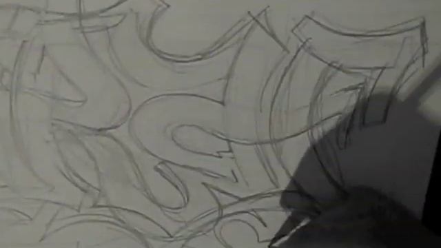 Reskew's Graffiti Tutorial #7 Wildstyle Sketching Techniques смотреть онлайн