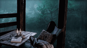 4 часа сильного дождя ночью 🌿 Звуки сильного ливня для сна