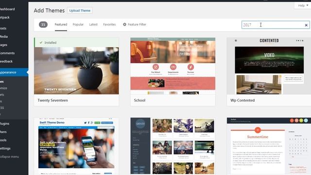 How to install WordPress Theme 2017 theme (from admin area) смотреть онлайн
