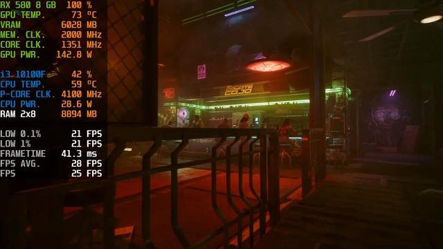 Cyberpunk 2077 | i3 10100F - RX 580 - 16 GB RAM смотреть онлайн