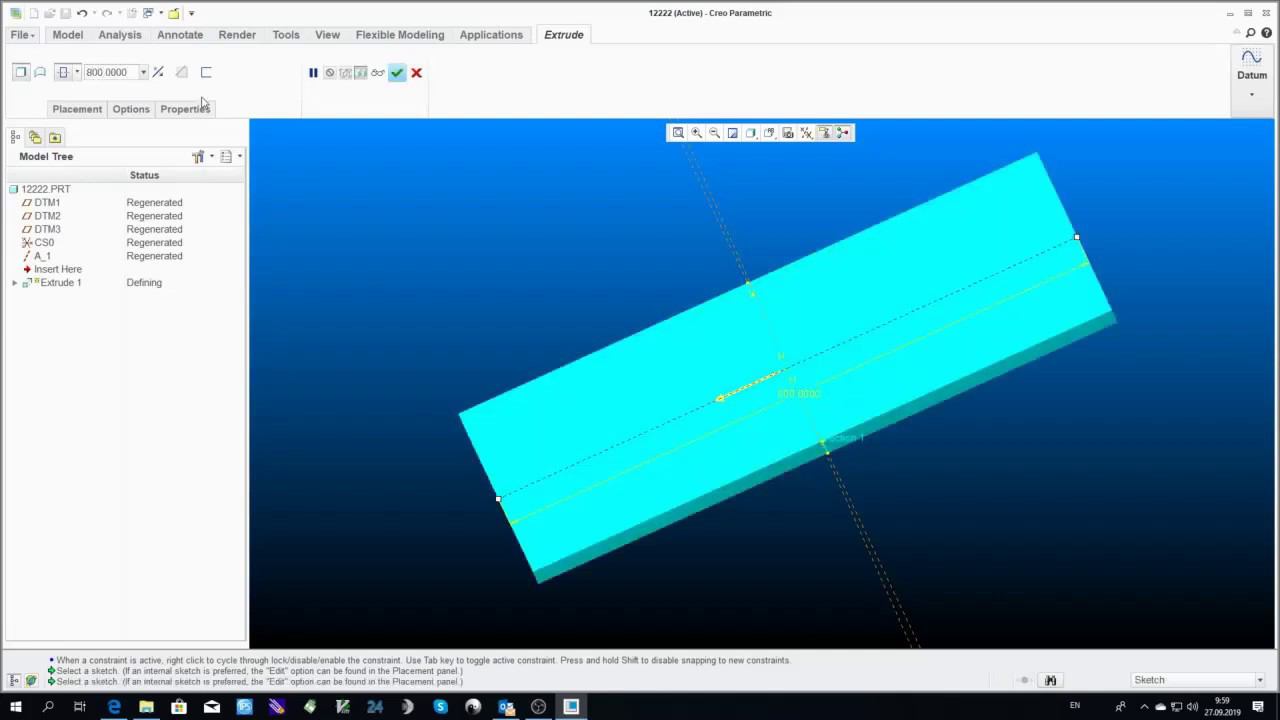Проектирование в Creo: Массивы