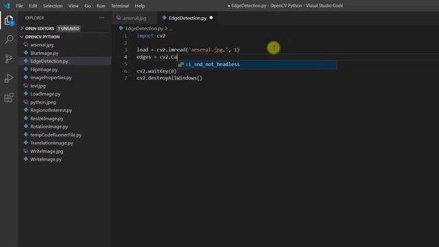Edge Detection Opencv Python смотреть онлайн