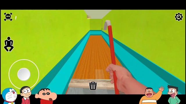 Doraemon and friends Escape Scary Oggy And Jack Granny Funny Doraemon Nobita Granny Shinchan смотреть онлайн