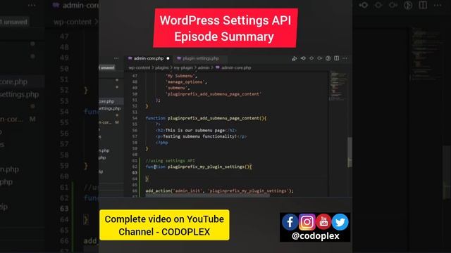 WordPress Settings API - Episode Summary смотреть онлайн