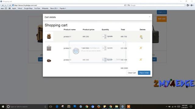 Simple codeigniter shopping cart with Ajax смотреть онлайн