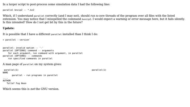 Why does (GNU?) parallel fail silently, and how do I fix it? (2 Solutions!!) смотреть онлайн