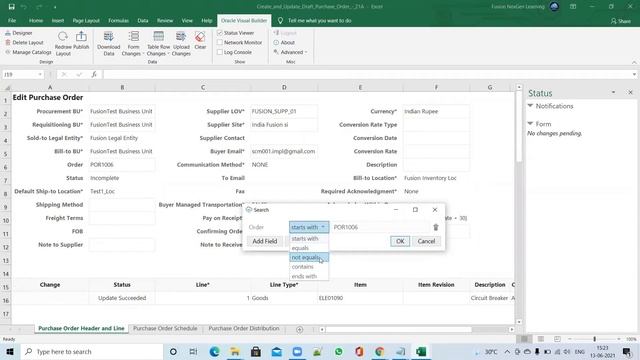 New Oracle Fusion Feature for Creating and Updating Purchase Orders with Visual Builder! смотреть онлайн