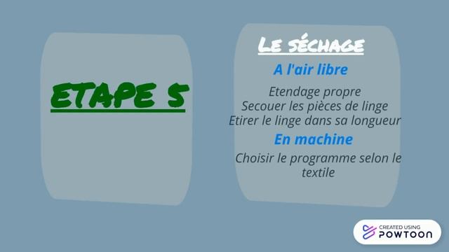 Les étapes du circuit du linge смотреть онлайн