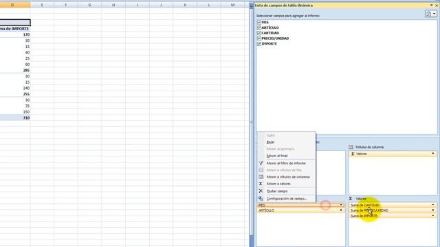 Tutorial Excel (Cap. 46) Tablas Dinámicas. Opciones y Diseño смотреть онлайн