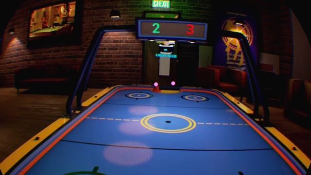 Sportsbar VR with my uncle, Air Hockey!!! смотреть онлайн
