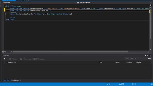 #54 Visual Studio - Программная очистка корзины VB.NET ►◄ смотреть онлайн