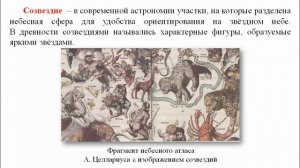 Тема 1. Предмет астрономии. Звёздное небо. Небесная сфера