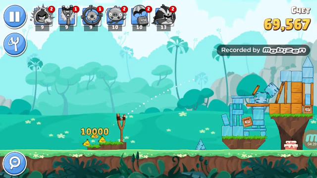 Angry Birds Friends свинячья башня с 1 по 12 уровень. смотреть онлайн