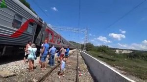 Из Сочи в Ростов-на-Дону через Армавир на поезде №550 Адлер - Тольятти. Стартуем! ЮРТВ 2018 #284