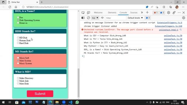 JavaScript Tutorial 19/30: Online Test Project смотреть онлайн