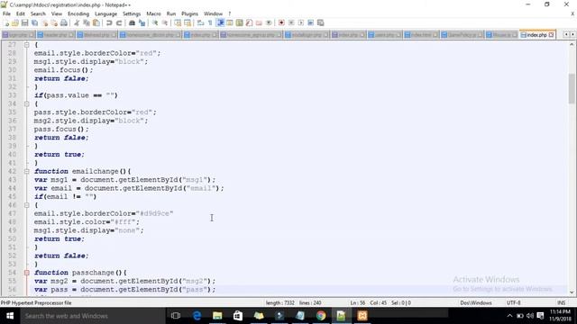 Login And Registration in PHP with Javascript validation Part -3 смотреть онлайн