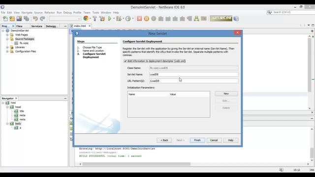 Demo how to init servlet parameter смотреть онлайн