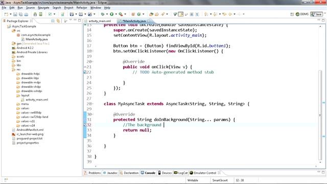 Android AsyncTask Example смотреть онлайн