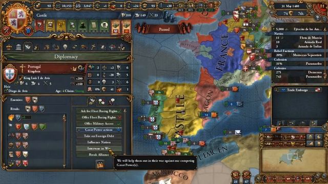 Europa Universalis IV Rights of Man - Castilla #6 - Una Herencia Inesperada смотреть онлайн