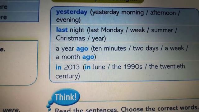 6° básico Past time expressions смотреть онлайн